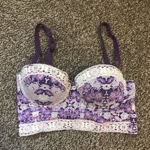 Underella bra with floral pattern
